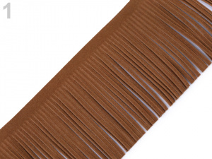 Třásně z eko kůže šíře 80 mm