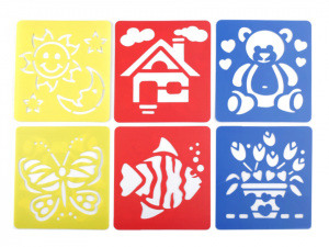 Plastové šablony 14x15 cm