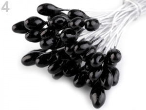 Květinové pestíky lesklé s drátkem, malý svazek