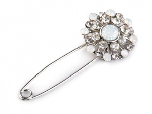 Brož květ na spínacím špendlíku