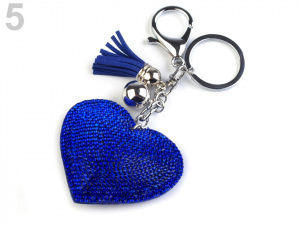 Přívěsek na kabelku / klíče srdce