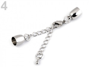 Karabinka s prodlužovacím řetízkem a koncovkami