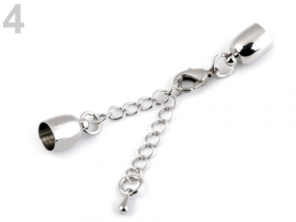 Karabinka s prodlužovacím řetízkem a koncovkami