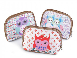 Kosmetická taška sova 15x22 cm