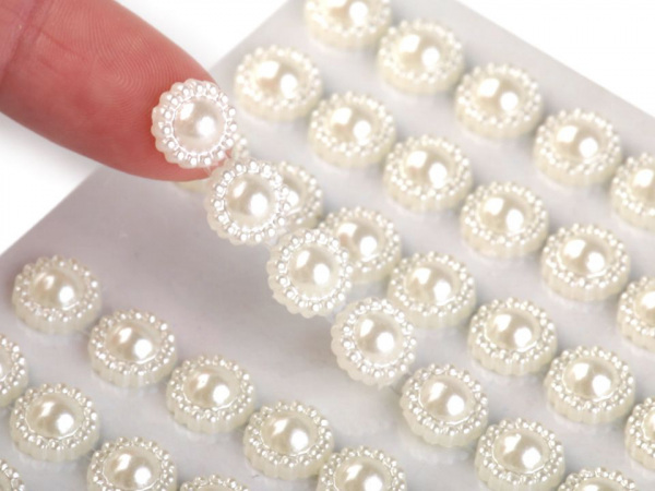 Samolepicí květy na lepicím proužku Ø8 mm