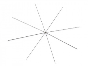 Vánoční hvězda / vločka drátěný základ na korálkování Ø10 cm