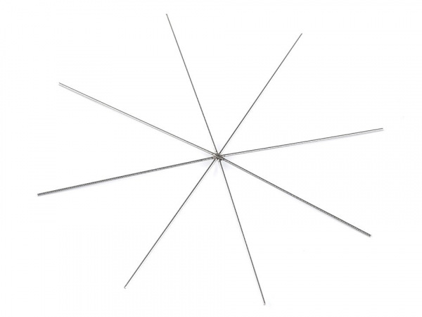 Vánoční hvězda / vločka drátěný základ na korálkování Ø10 cm