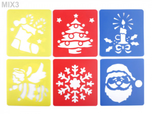 Plastové šablony 14x15 cm