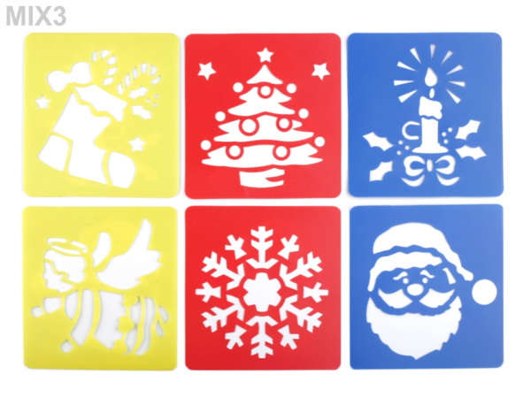 Plastové šablony 14x15 cm