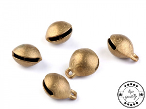 Rolničky mosazné s krásným zvukem 20x24 mm