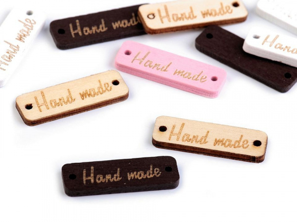 Dřevěná cedulka / ozdoba Handmade 10x30 mm