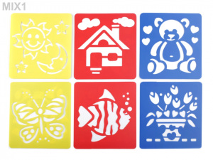 Plastové šablony 14x15 cm