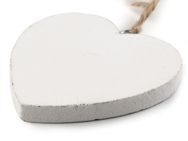 Dřevěné srdce Ø70 mm s provázkem