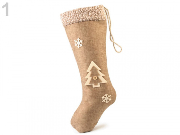 Mikulášská / vánoční punčocha 20x45 cm