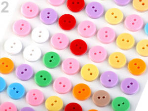 Samolepicí knoflíky na lepicím proužku Ø11 mm