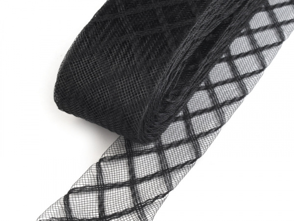 Modistická krinolína na vyztužení šatů a výrobu fascinátorů šíře 4,5 cm