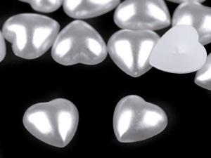 Perlové srdce / perly k nalepení