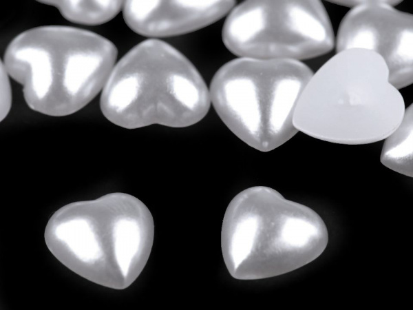 Perlové srdce / perly k nalepení