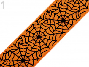 Rypsová stuha halloween šíře 25 mm