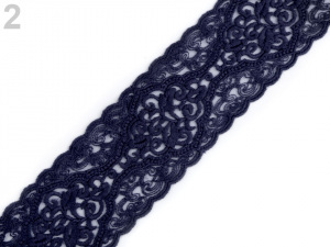 Vyšívaná krajka na monofilu šíře 63 mm