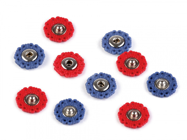 Designové patentky / druky Ø19 mm květ