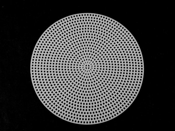 Plastová kanava / mřížka vyšívací kruh, hvězda