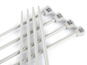 Sada rovných jehlic č. 2,5; 3; 3,5; 4