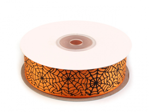 Rypsová stuha halloween šíře 25 mm