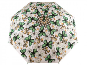 Dámský vystřelovací deštník motýli