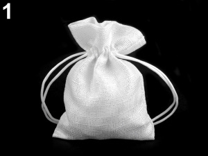 Dárkový pytlík s lurexem 10x13 cm stříbrná