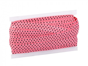 Lemovací pruženka půlená s puntíky šíře 20 mm