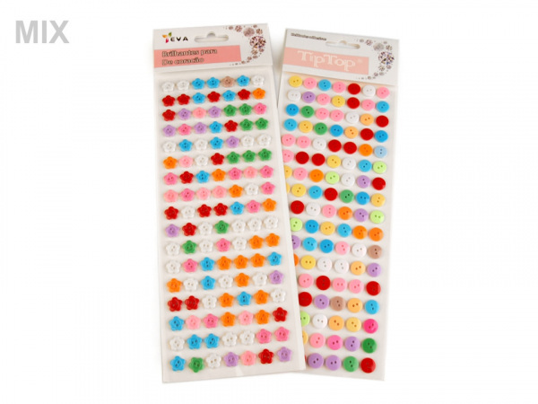 Samolepicí knoflíky na lepicím proužku Ø11 mm