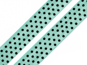 Lemovací pruženka půlená s puntíky šíře 20 mm