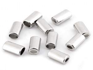 Kovová koncovka na šňůru oválná 8x14 mm