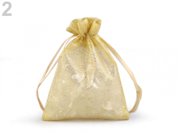 Dárkový pytlík s lurexem 9x12 cm