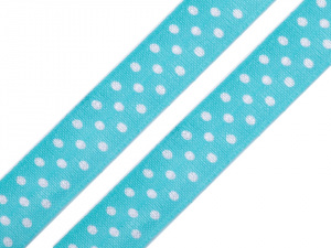 Lemovací pruženka půlená s puntíky šíře 20 mm