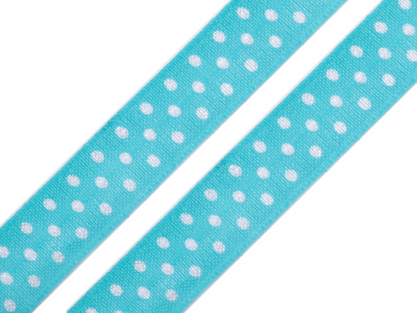 Lemovací pruženka půlená s puntíky šíře 20 mm