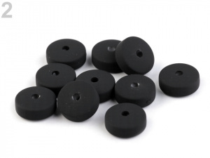 Plastové korálky matné disk Ø15 mm