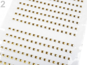 Kovové nažehlovací kamínky hot fix na přenášecí fólii