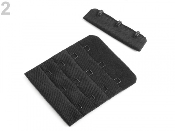 Zapínání na podprsenky šíře 50 mm trojřadé