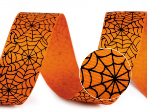 Rypsová stuha halloween šíře 25 mm