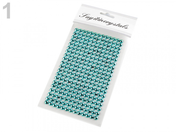 Samolepicí perly na lepicím proužku Ø6 mm 2. jakost