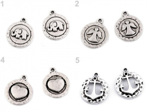 Přívěsek slon, anděl, sluníčko, srdce