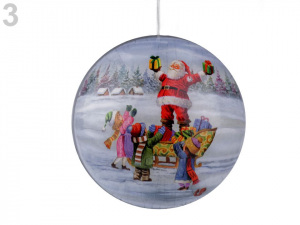 Vánoční dárková krabička - koule Ø8 cm