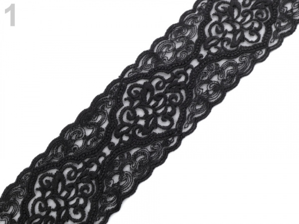 Vyšívaná krajka na monofilu šíře 63 mm