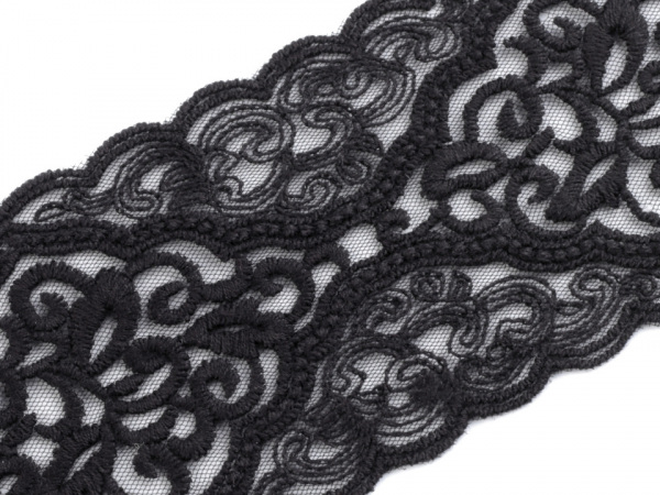 Vyšívaná krajka na monofilu šíře 63 mm