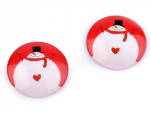 Kabošon vánoční motivy Ø30 mm