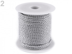 Šňůra kroucená s lurexem Ø2,5 mm