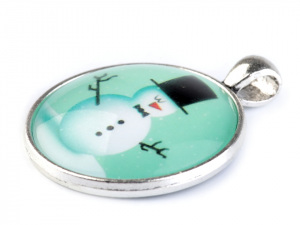 Kabošon vánoční motivy Ø30 mm