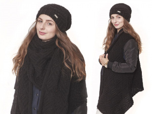 Pletená vesta / šála